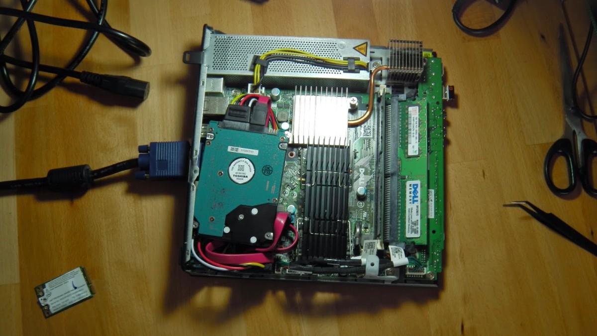 Dell Optiplex FX160 Modding: Festplatten-Einbau