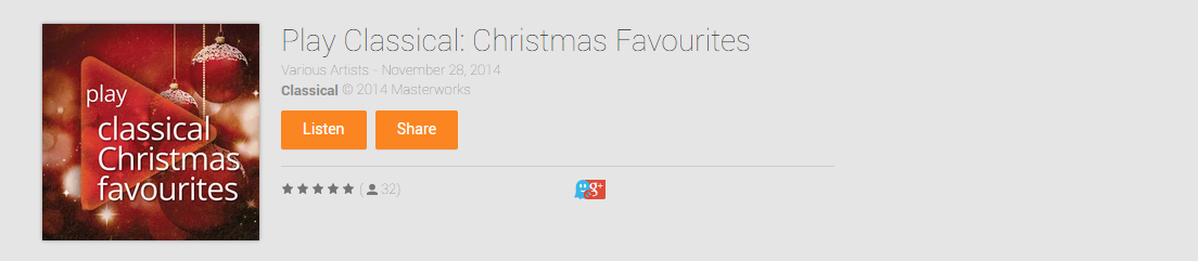 Google Play Music: 29 Weihnachtslieder umsonst!